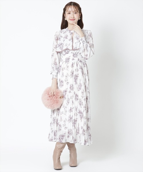 「WILLSELECTION」 7分袖ワンピース MEDIUM パープル系その他 レディース