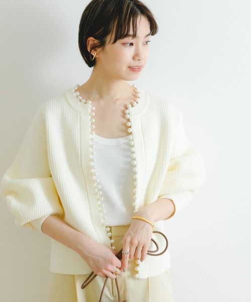 「URBAN RESEARCH」 ニットカーディガン FREE ネイビー レディースの画像