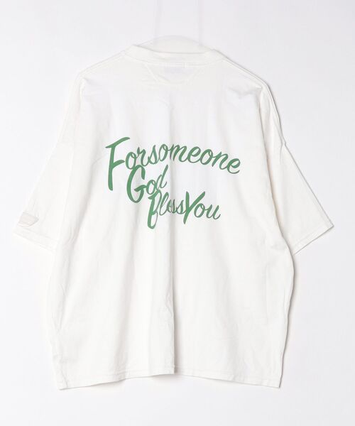 「FORSOMEONE」 半袖Tシャツ 46 ホワイト メンズ_画像2