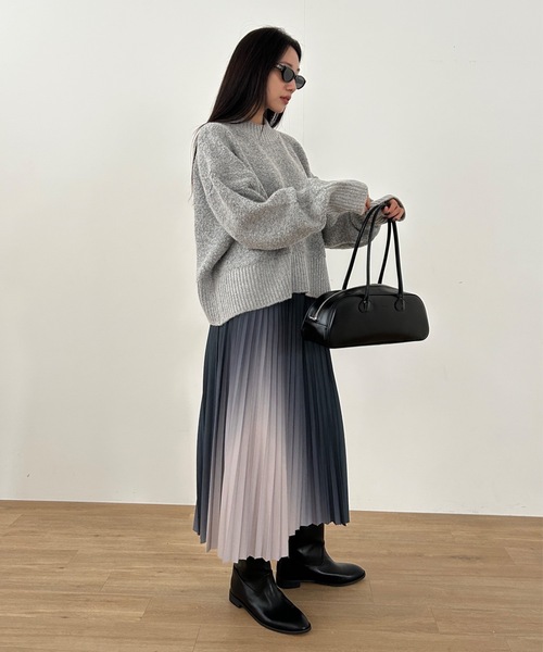 「Didot.showroom」 プリーツスカート FREE ブラック レディース_画像8