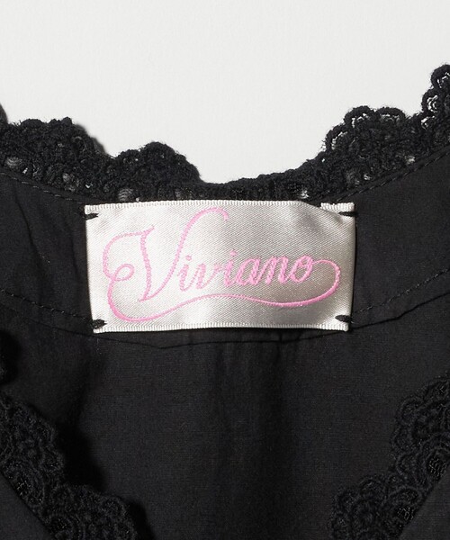 ブラウス シャツ 「VIVIANO」ブドワール ノースリーブ ブラウス レディースの画像