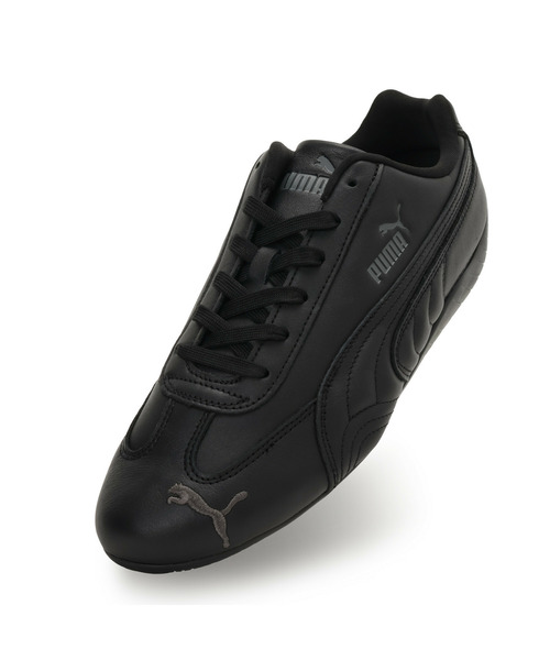 「PUMA」 ローカットスニーカー 26.5cm ブラック×グレー メンズの画像