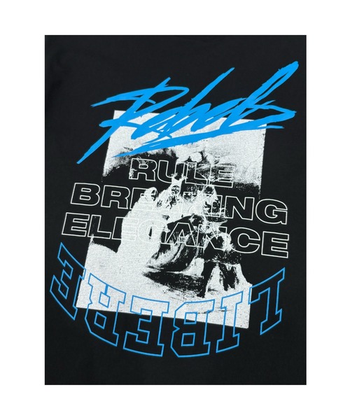 「LIBERE」 半袖Tシャツ MEDIUM ブラック メンズ_画像6