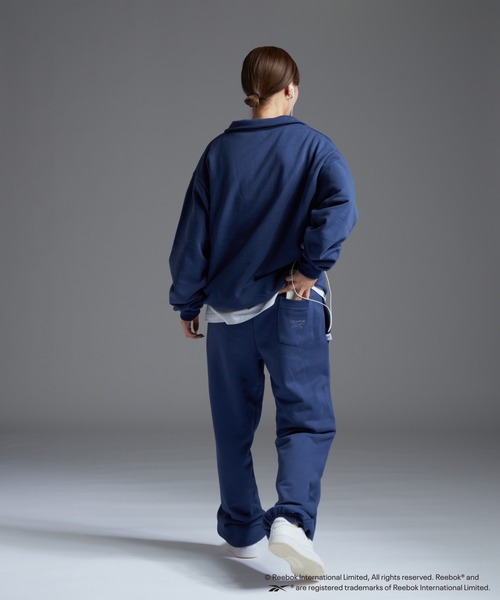 「Reebok」 スウェットカットソー MEDIUM ネイビー レディース_画像8