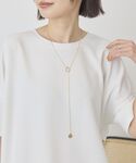 ネックレス コイントップY字ネックレス レディースの詳細画像1