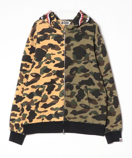 ABathing Ape カモフラージュ シャークセットアップ M A BATHING APE（アベイシングエイプ） 1stCAMO SHARK FULL ZIP HOODIE