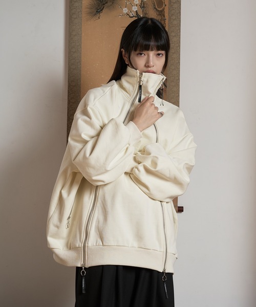 「狐独」 「ellnoloset」スウェットカットソー MEDIUM アイボリー メンズ_画像2