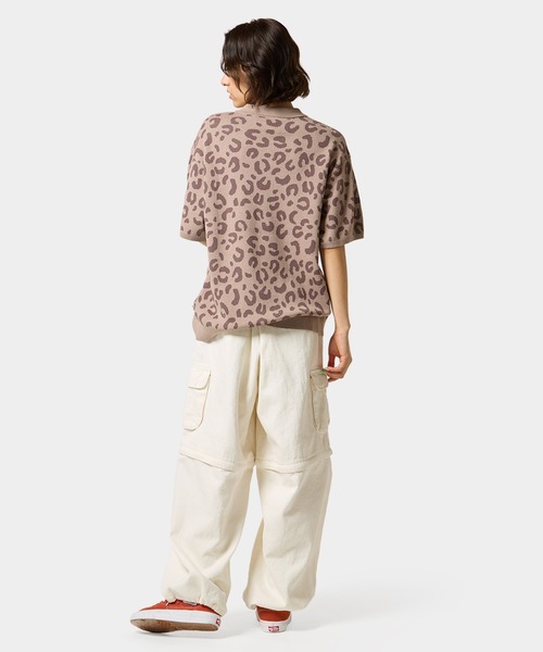 HUF（ハフ） ポロシャツ HUF CO-OP CHUNKY CHEETAH KNIT POLO メンズ 