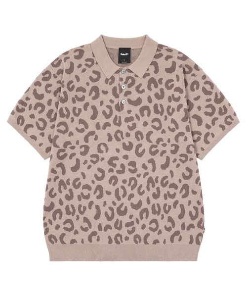 HUF（ハフ） ポロシャツ 半袖 HUF CO-OP CHUNKY CHEETAH KNIT POLO