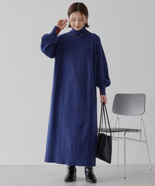 「AMERICAN HOLIC」 ニットワンピース M 杢グレー レディース_画像4