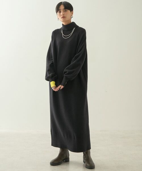 「AMERICAN HOLIC」 ニットワンピース M 杢グレー レディース_画像9