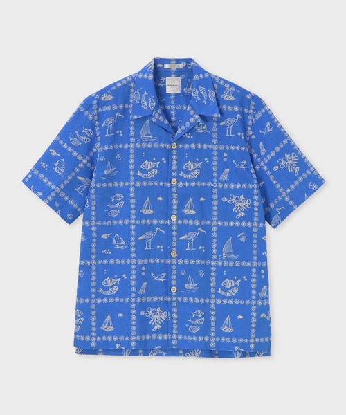 Paul Smith（ポール・スミス） シャツ 半袖 Cairo Bandanna” オープン