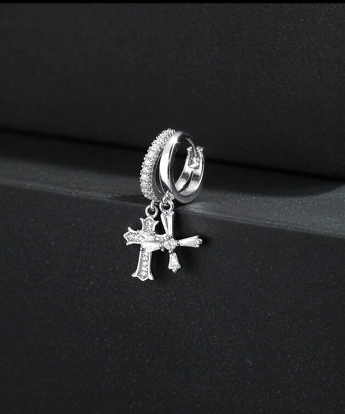 Jewel closet by L&Co. ピアス K10 ホワイトゴールド フラワー