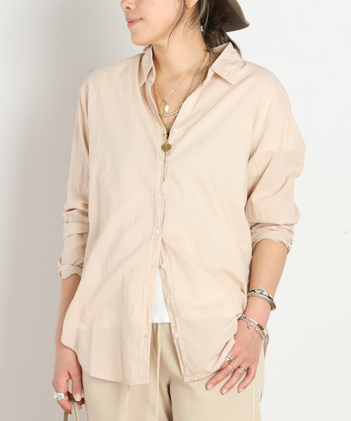 ブラウス シャツ *「XIRENA/キセレナ」COTTON POPLIN SHIRT レディースの画像