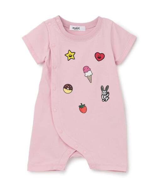 ベビー服 ロンパース キラッキーフレンズ ショートオールの画像
