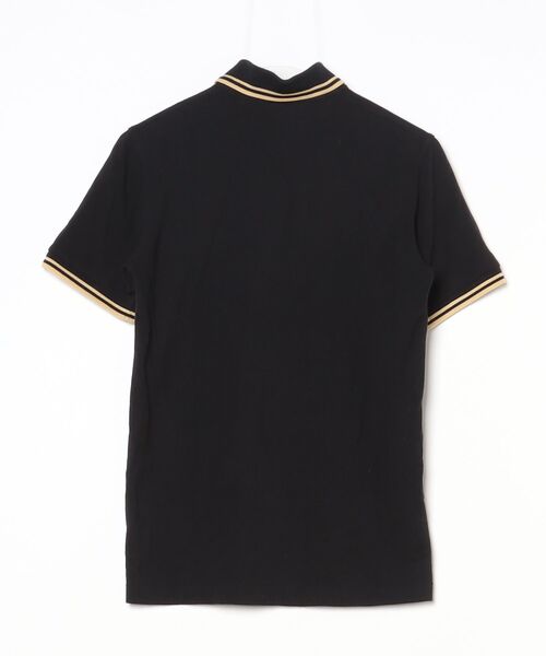 「FRED PERRY」 半袖ポロシャツ 36 ブラック メンズ_画像2