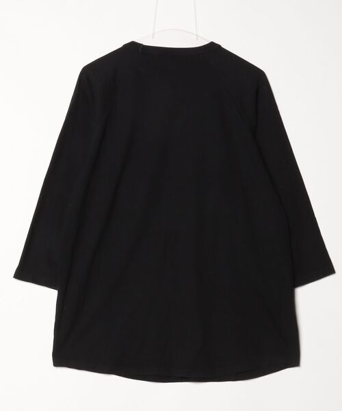 「417 EDIFICE」 7分袖Tシャツ LARGE ブラック メンズ_画像2