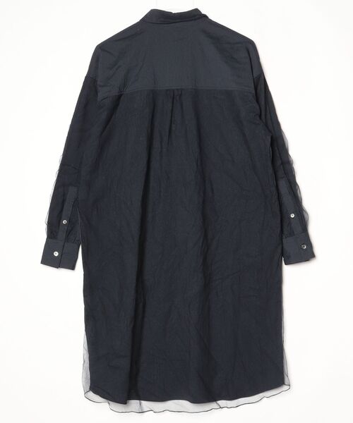 「SueUNDERCOVER」 シャツワンピース 1 ネイビー レディース_画像2