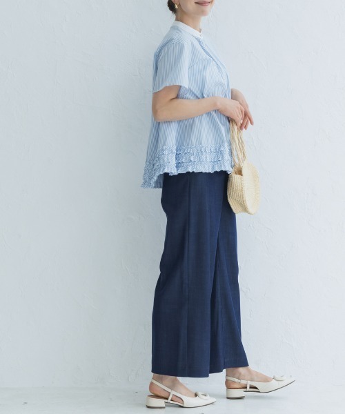 Sono（ソーノ） ブラウス シャツ 「SONO/ソーノ」ブロッサムフリルヘム
