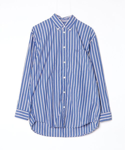 BALENCIAGA（バレンシアガ） ストライプ 長袖シャツ 32 ブルー