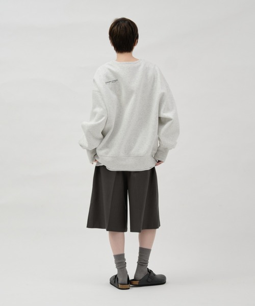 lit ワイドパンツ ハーフパンツ パンツ 短パン Double Tuck Half Pants