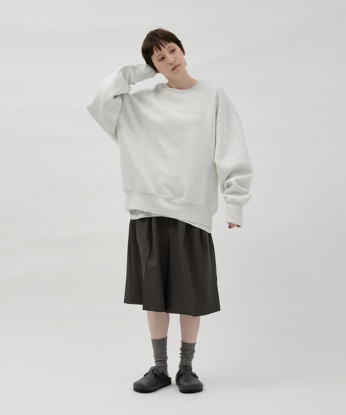 lit ワイドパンツ ハーフパンツ パンツ 短パン Double Tuck Half Pants