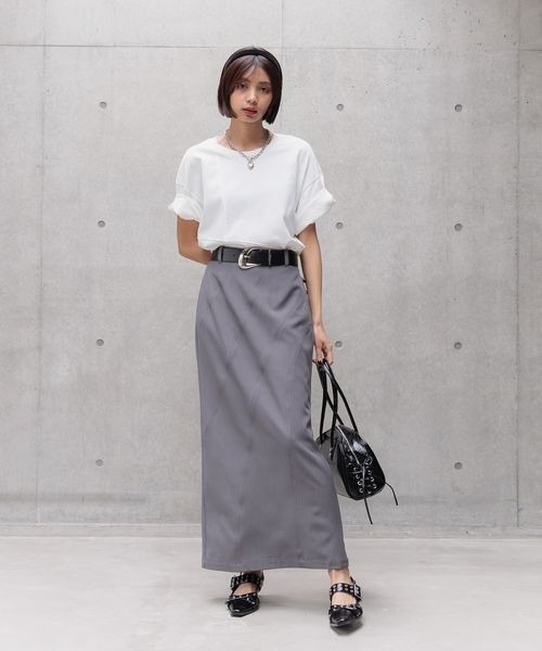 「PAGEBOY」 半袖カットソー LARGE グレー系その他 レディース_画像2