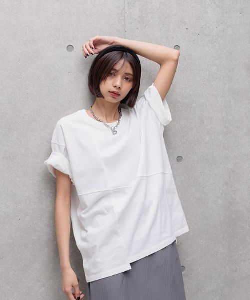 「PAGEBOY」 半袖カットソー LARGE グレー系その他 レディース_画像8