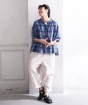 「soulberry」 半袖シャツ L ブルー...の詳細画像1