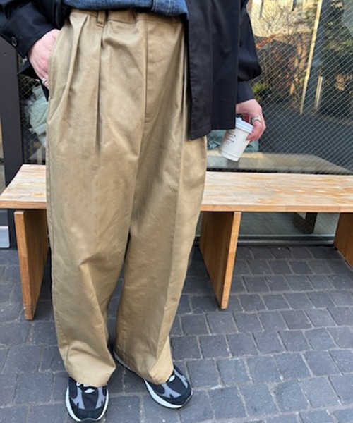 「MAISON CLUB」 チノパンツ M ブラウン メンズ_画像2