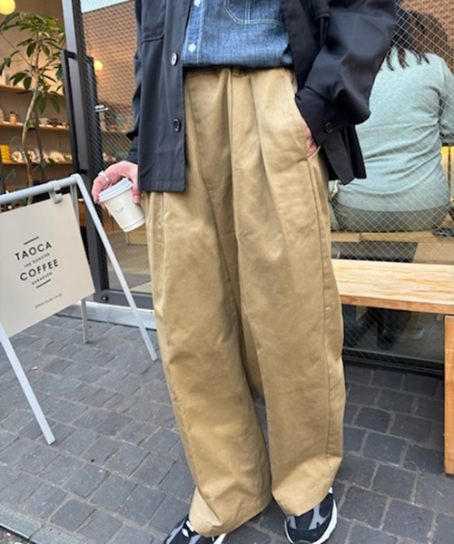 「MAISON CLUB」 チノパンツ M ブラウン メンズ_画像3