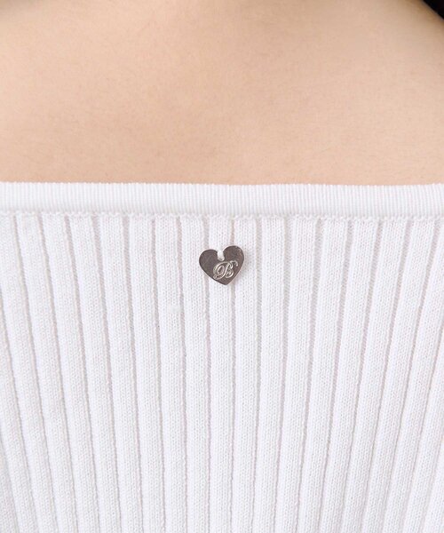 Belle Charme ニット セーター 「Belle Charme」Heart Charm Knit