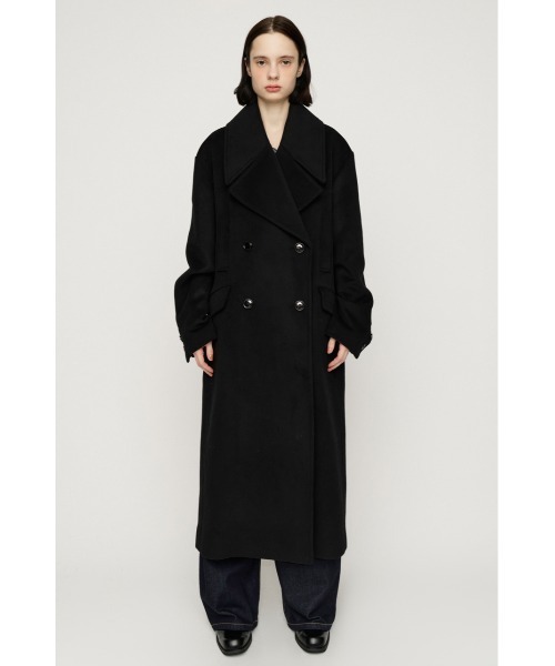 半額以下！BLACK BY MOUSSY big collar coat コート SLY（スライ） ステンカラーコート コート BIG COLLAR DOUBLE LONG