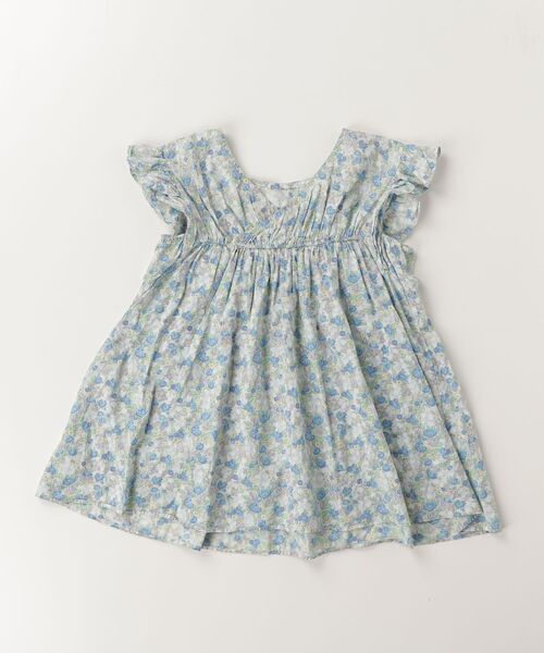 「mezzo piano」 「KIDS」花柄ノースリーブブラウス「HELLO KITTYコラボ」 140 ブルー キッズ_画像2