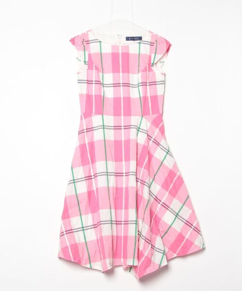 M'S GRACY エムズグレイシー 総柄 ノースリーブ ワンピース 38 M'S GRACY（エムズグレイシー） ノースリーブワンピース 38 ピンク