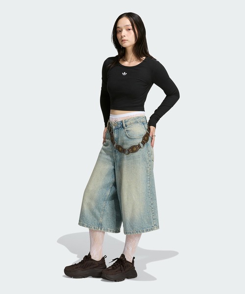 アディダス エッセンシャルズ リブTシャツ クロップドS 3枚セット adidas（アディダス） adidas tシャツ エッセンシャルズ リブ
