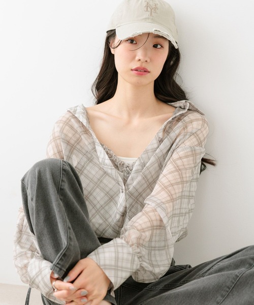 「Heather」 長袖シャツ FREE ピンク系その他 レディース_画像3