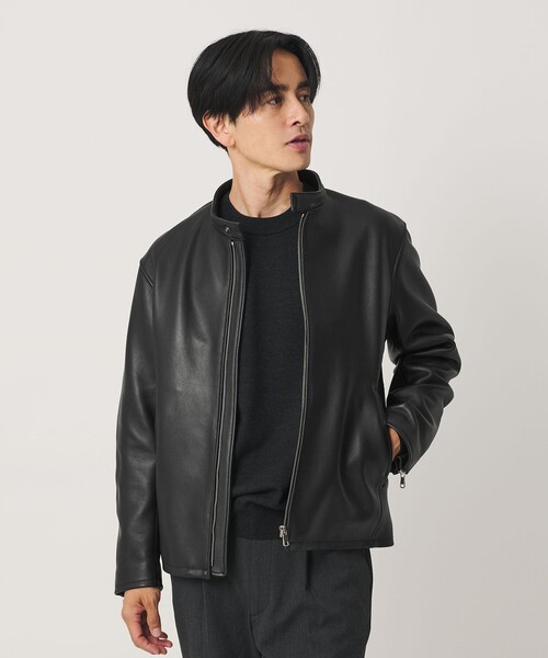 BEAUTY＆YOUTH UNITED ARROWS メンズライダースジャケット（革の素材