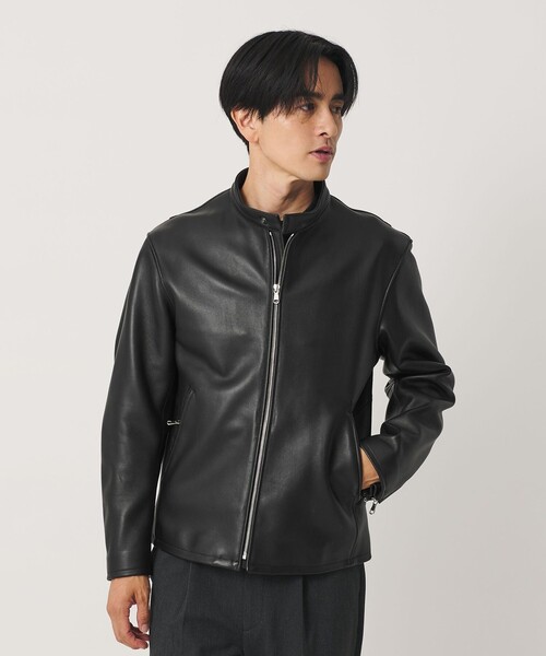 BEAUTY&YOUTH byシープ　シングルライダースジャケットL 新品未使用 BEAUTY＆YOUTH UNITED ARROWS 革ジャン ライダース シープ レザー