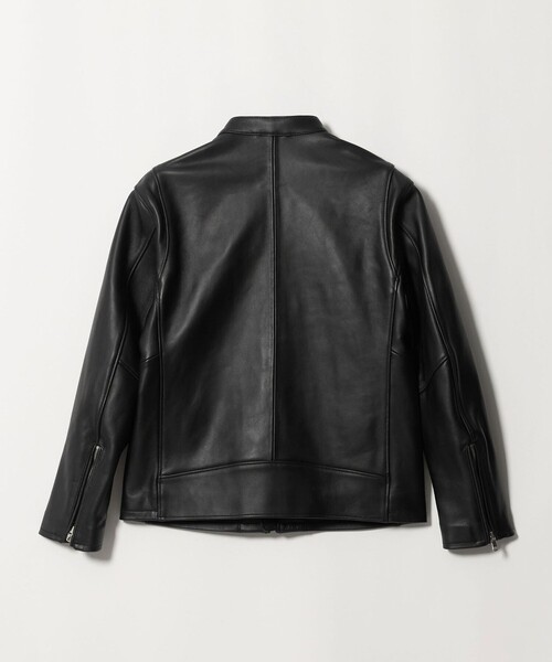 美品 BEAUTY&YOUTH シングルレザー ライダース L ブラック BEAUTY＆YOUTH UNITED ARROWS 革ジャン ライダース シープ レザー