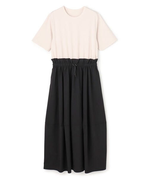 「UNFILO」 コンビワンピース MEDIUM ブラック レディース_画像8