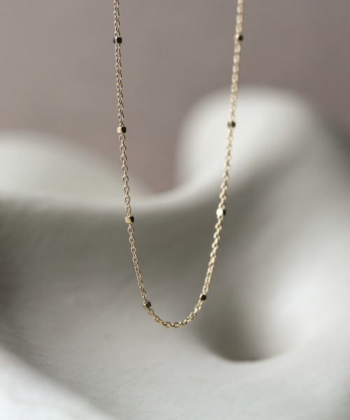 cui-cui ネックレス ゴールド グリッター チェーン 40cm | K10YG