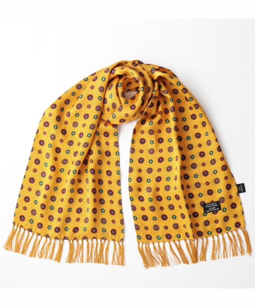 TOOTAL トゥータル　スカーフ　ストール　マフラー　100%シルク　古着 Tootal Scarf スカーフ バンダナ 老舗英国ブランド 100%ピュアシルク