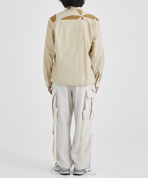 シャツ ブラウス 【KHOKI / コッキ】Button flower shirt / ボタンフラワーシャツ KHOKI コッキ Button flower shirt