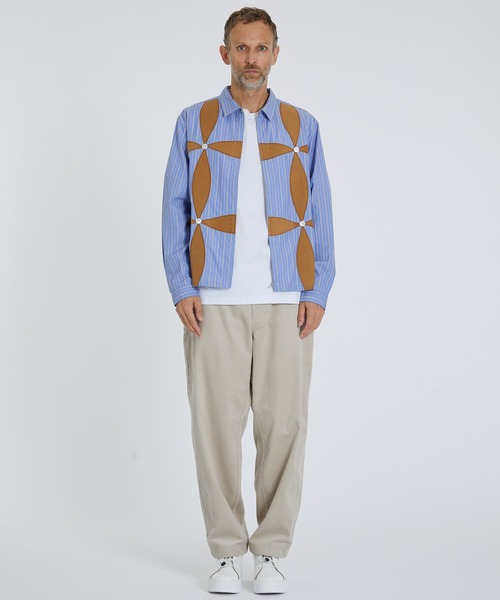 シャツ ブラウス 【KHOKI / コッキ】Button flower shirt / ボタンフラワーシャツ KHOKI コッキ Button flower shirt