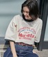 tシャツ 半袖 ヴィンテージライクロゴデザイン ビッグシルエットリンガー半袖Tシャツ レディース メンズ 関連画像2