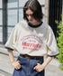 tシャツ 半袖 ヴィンテージライクロゴデザイン ビッグシルエットリンガー半袖Tシャツ レディース メンズ 関連画像3