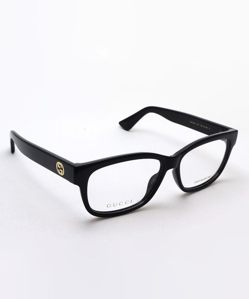 伊達メガネ メガネ 眼鏡 「GUCCI/グッチ」スクエア メガネ GG1341O 001 レディース メンズの画像