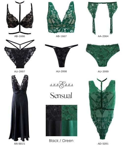 アンブラ ANNEBRA Olive バッククロスフロントホックブラジャー