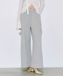 josemoon サイドスリット ホワイトスウェットパンツ SIDE SLIT SWEAT PANTS/サイドスリットスウェットパンツ（スウェット